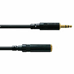 Cordial Minijack Forlænger Kabel Stereo - 5m (3,5mm Hun/3,5mm Han)