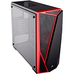 Corsair Carbide SPEC-04 Gaming PC Kabinet (Glas) Rød