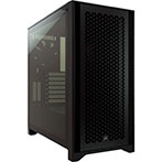 Corsair iCUE 4000D RGB AIRFLOW PC Kabinet (Mini-ITX/MicroATX/ATX/E-ATX) Sort