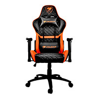 Cougar Armor One Gaming stol (Ergonomisk) - Sort/Orange
