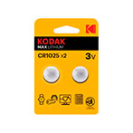 CR1025 batterier Lithium) Kodak Max - 2-Pack