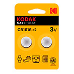 CR1616 batteri (Lithium) Kodak Max - 2-Pack