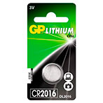 CR2016 batteri 3V (Lithium) GP - 1-Pack
