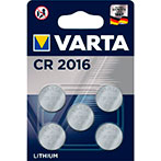 CR2016 knapcelle batteri 3V (Lithium) Varta - 5-Pack