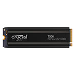 Crucial T500 Heatsink SSD Harddisk 1TB - PCIe M.2 (NVMe)