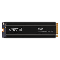 Crucial T500 Heatsink SSD Harddisk 1TB - PCIe M.2 (NVMe)