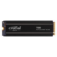 Crucial T500 Heatsink SSD Harddisk 2TB - PCIe M.2 (NVMe)