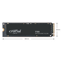 Crucial T705 SSD Harddisk 1TB - M.2 PCIe 5.0 (NVMe)