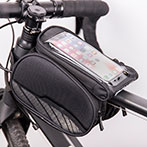 Cykeltaske til ramme m/aftagelig mobiltaske (vandtæt)