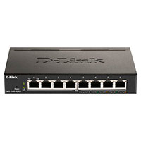 D-Link DGS-1100-08PV2 PoE Netvrk Switch 8 port - 10/100/1000 Mbps (64W)