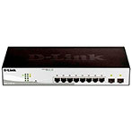 D-Link DGS-1210-10 Smart+ Netværksswitch 8 Port (SFP)