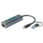 D-Link DUB-2332 USB-C Netværksadapter (1000Mbps)