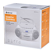 DAB+ Boombox (CD/Kassette/FM) Hvid - Denver TDC-280