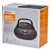 DAB+ Boombox (CD/Kassette/FM) Sort - Denver TDC-280