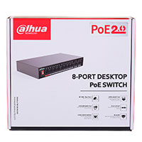 Dahua PFS3010-8ET-96-V2 PoE Switch 8 port (1000Mbps)
