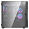 Darkflash DK431 Glas PC Kabinet m/4 Blsere (E-ATX/ATX/Micro-ATX) Sort