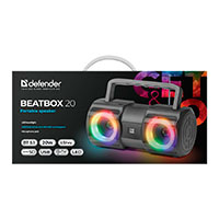 Defender BEATBOX 20 LED Bluetooth Hjttaler (MIC/FM/USB/TF)