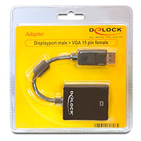 Delock DisplayPort til VGA Adapter - 12cm