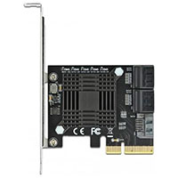 DeLock SATA PCI Express x4 Kort (5 port)