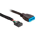 DeLock USB 2.0 til USB 3.0 Header Kabel (9/19pin)