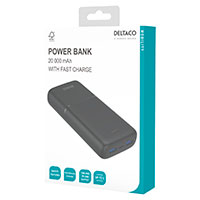 Deltaco 20W PD Powerbank 20.000mAh (USB-A/USB-C)