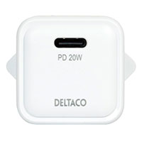 Deltaco 20W PD USB-C Mini Vgoplader (USB-C)