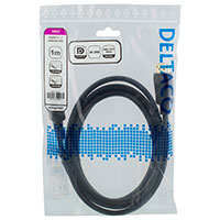 Deltaco DisplayPort 1,2 Kabel - 1m (4K UHD) Sort