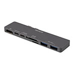 Deltaco Dual USB-C Dock t/MacBook Pro 2016 (USB-A/HDMI/Thunderbolt/SD/MicroSD)