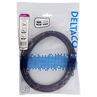 Deltaco Flexible HDMI Kabel - 3m (4K UHD) Sort