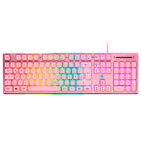 Deltaco GAM-021-RGB-P Gaming Tastatur m/RGB (Membran) Pink