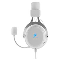 Deltaco Gaming Headset Whiteline WCH85 (m/LED)