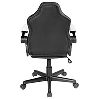 Deltaco Gaming stol Junior (PU læder) Sort/Hvid