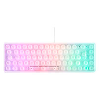 Deltaco Gaming WK70 60% Tastatur m/RGB (Semi transparent) Hvid