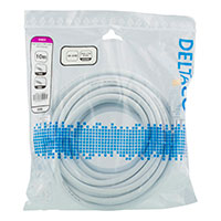 Deltaco High-Speed HDMI Kabel m/Ethernet - 10m (4K UHD) Hvid