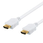 Deltaco High-Speed Premium HDMI Kabel m/Ethernet - 0,5m (4K UHD) Hvid