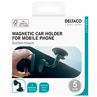 Deltaco Magnetisk Smartphone Bilholder (Sugekop)