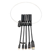 Deltaco Modular HDMI Adapter Ring (USB-C/DP/Mini DP/Mini HDMI/Micro HDMI)