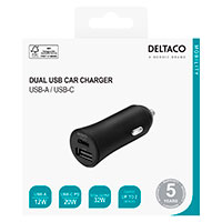 Deltaco PD USB Billader 32W (USB-A/USB-C)