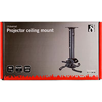Deltaco Projektor Ophng t/Loft m/Justerbar hjde (15kg)