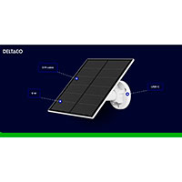 Deltaco Smart Solpanel t/4G Overvgningskamera (5W)