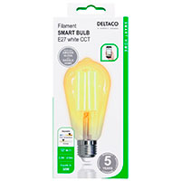 Deltaco Smart WiFi Dmpbar LED Edison Pre E27 - 5,5W (50W)