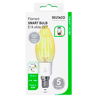 Deltaco Smart WiFi Dmpbar LED Gldepre E14 - 4,5W (40W)