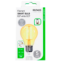 Deltaco Smart WiFi Dmpbar LED Pre E27 - 5,5W (50W)