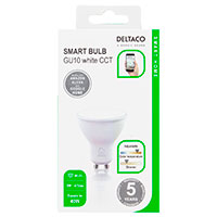 Deltaco Smart WiFi Dmpbar LED Pre GU10 - 5W (40W)