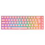 Deltaco Trådløs Gaming Tastatur m/RGB (Mekanisk) Pink