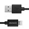 Deltaco USB-A til Lightning Kabel - 1m (MFi) Sort