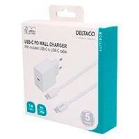 Deltaco USB-C Oplader 20W - 1m