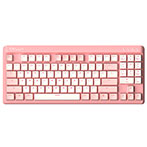 Delux KM18DB Gaming Tastatur m/RGB (Gul Gateron G Pro Switch) Pink/Hvid
