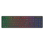 Delux SK800GL Slim Trådløst Tastatur m/RGB (Lydsvagt)