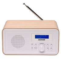 Denver DAB-30 DAB+ Radio m/Alarm (Lys Tr)